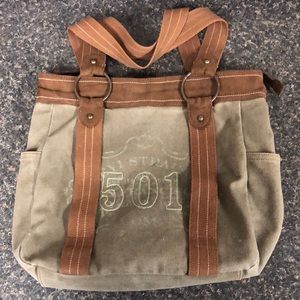 Levi’s 501 canvas and suede purse bag tote